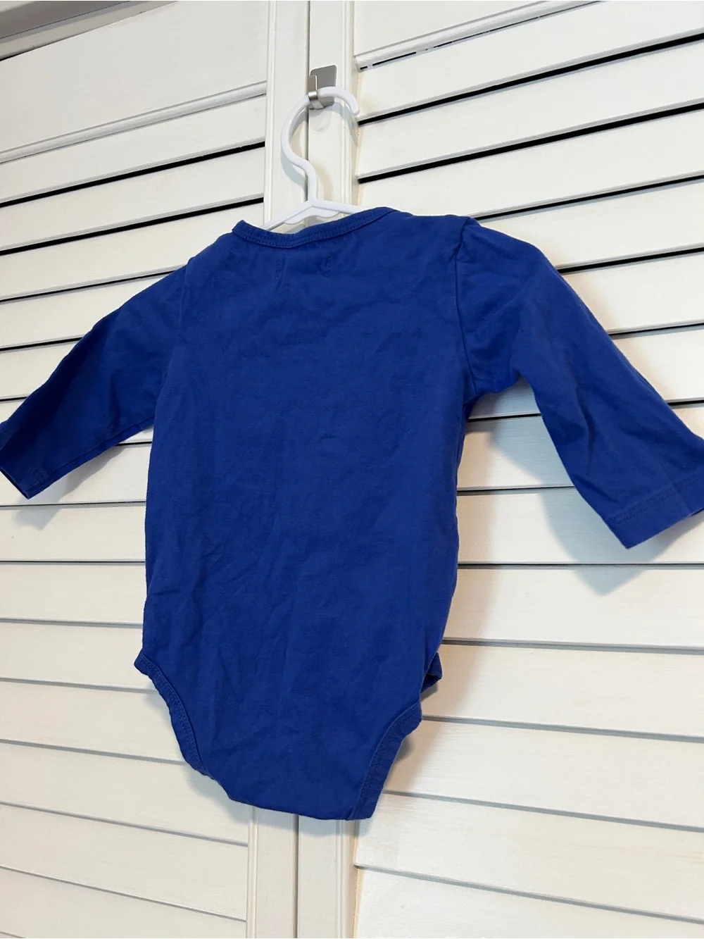 Me & Henry Royal Blue Long Sleeve Baby Onesie 3-6 Months